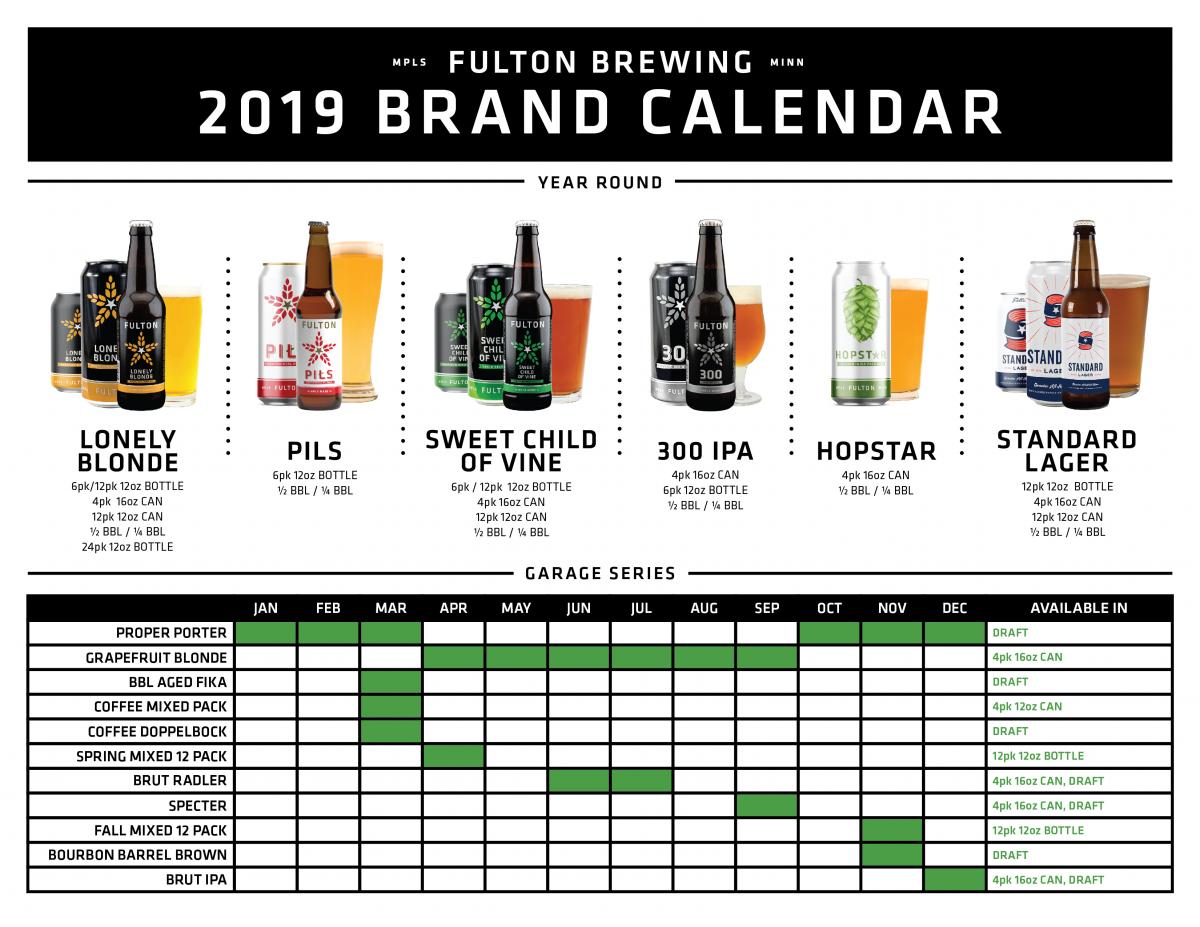 Fulton 2019 Brand Calendar
